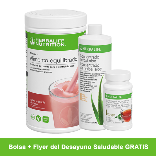 Herbalife Nutrition Café da Manhã Saudável - Delícia de Morango 550 g