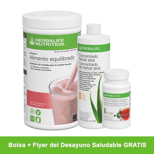 Herbalife Nutrition Café da Manhã Saudável - Framboesa e Chocolate Branco 500 g